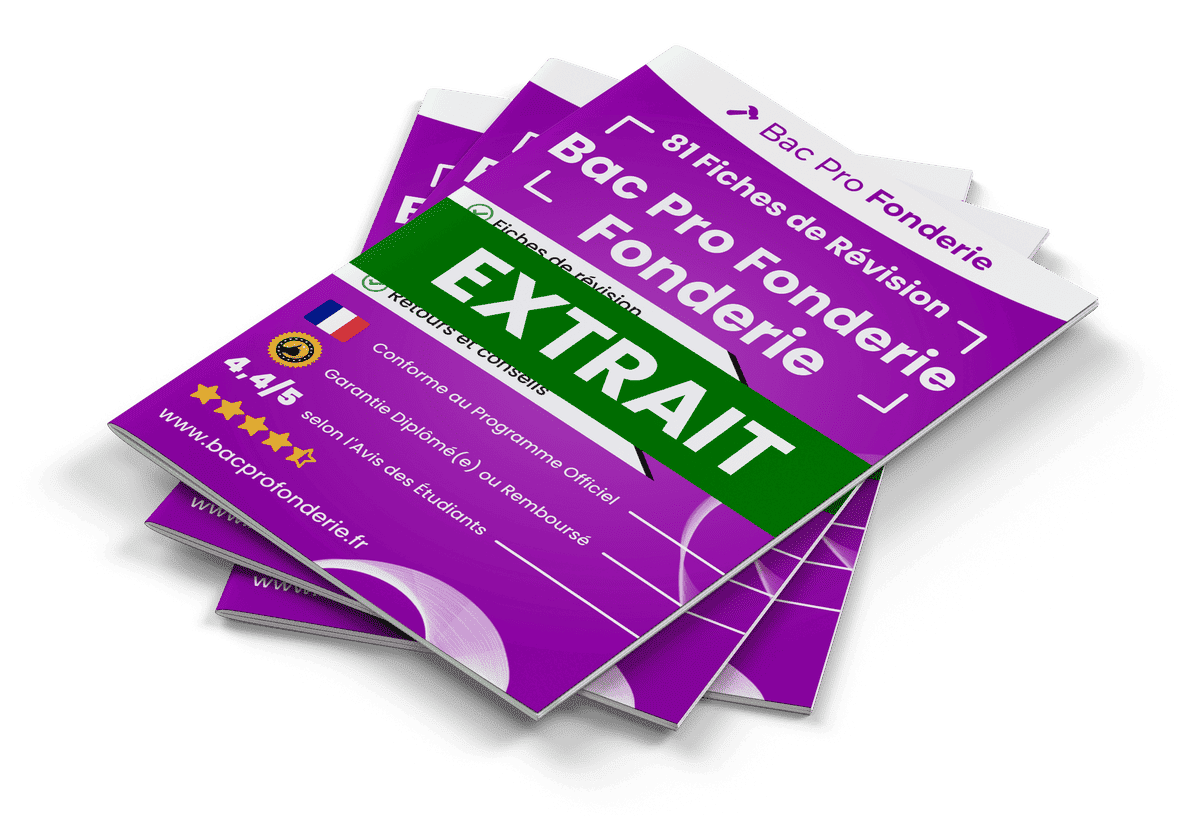 15 Fiches Révision gratuites Bac Pro Fonderie